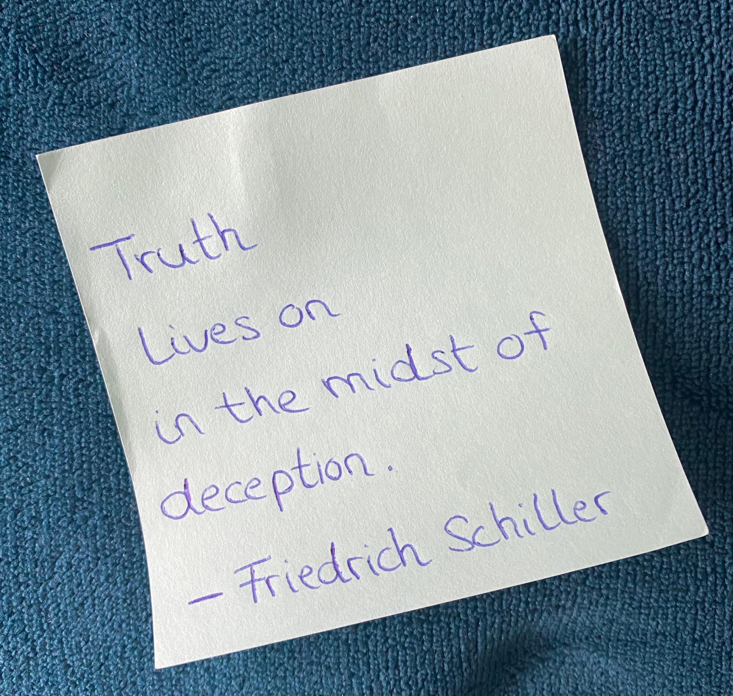 Denkzettel #13 – Friedrich Schiller